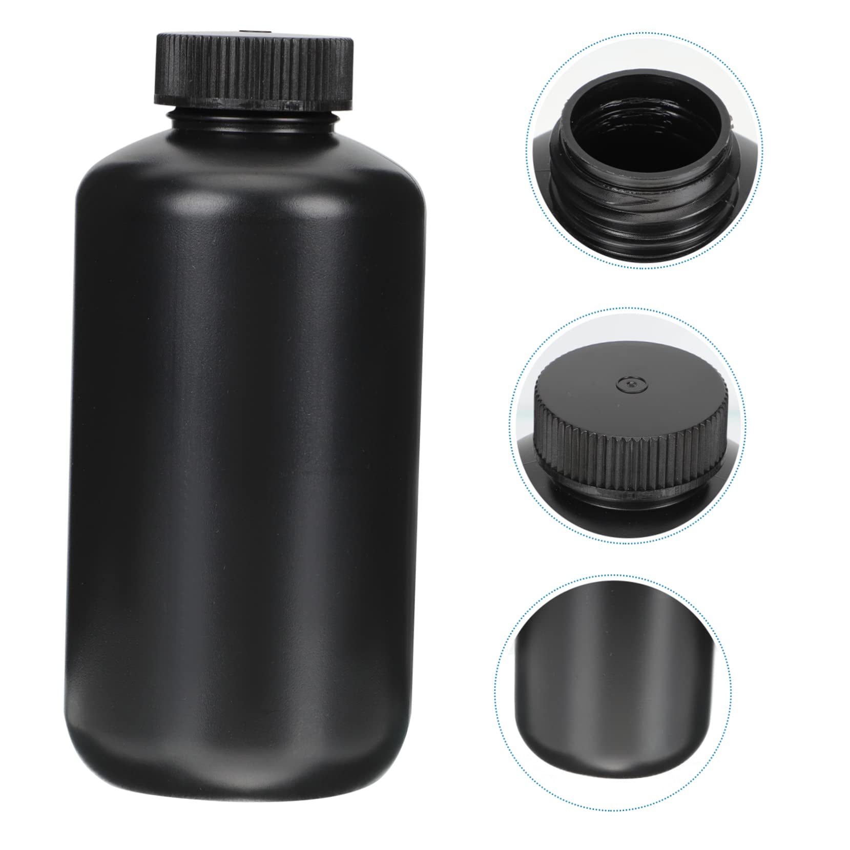 HEALEEP Empty Reagent Bottle 500ml Plastic Reagent Bottle Lab Chemical Container Small Liquid Containers