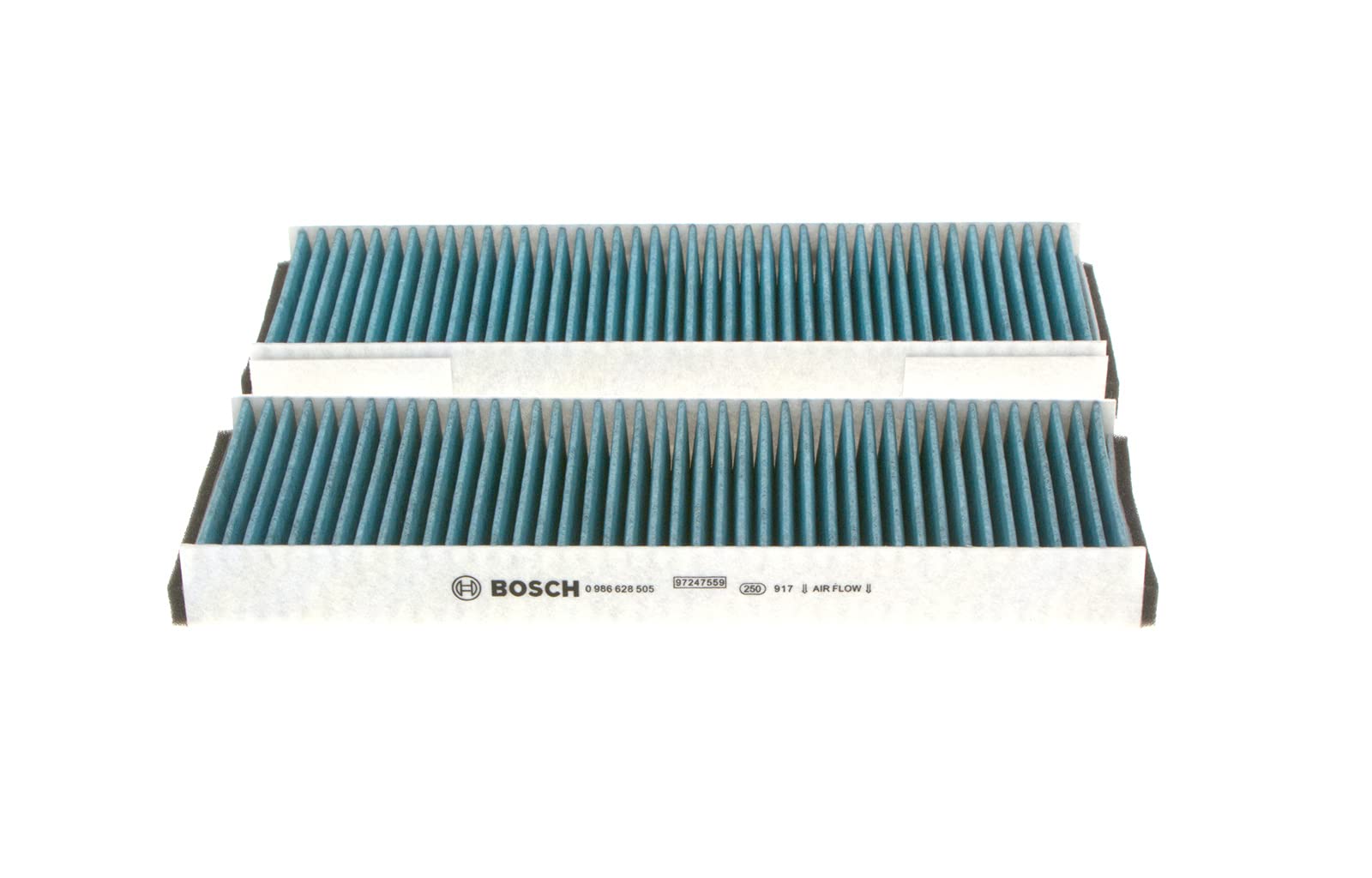 Bosch A8505 - Filtre d'habitacle anti-odeurs et anti-bactérien Filter+ - filtre à poussière et à pollen