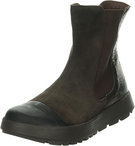 Think! Comoda Botines para Mujer, Forro de Piel, Mocca/Combi 3000, 38,5 EU, Mocc