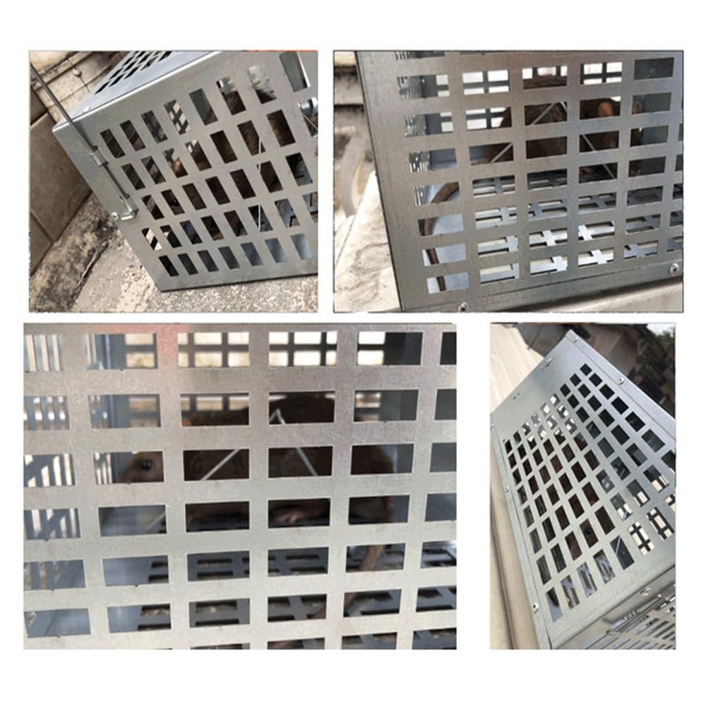 Trappola del ratto Double Door Double Continuo Continuo Catcher Multifunzionale design a strati a strati riutilizzabile per la casa umana vivi trappola per piccolo animale da