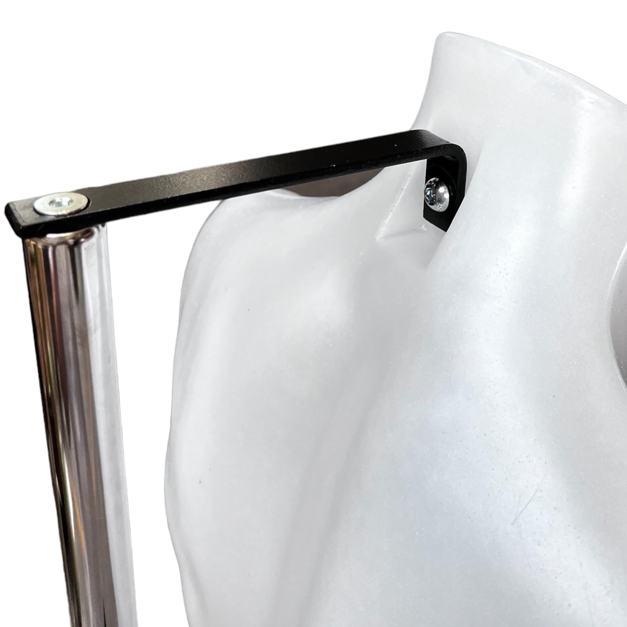 The Shopfitting Shop Buste de mannequin de sport pour homme Blanc