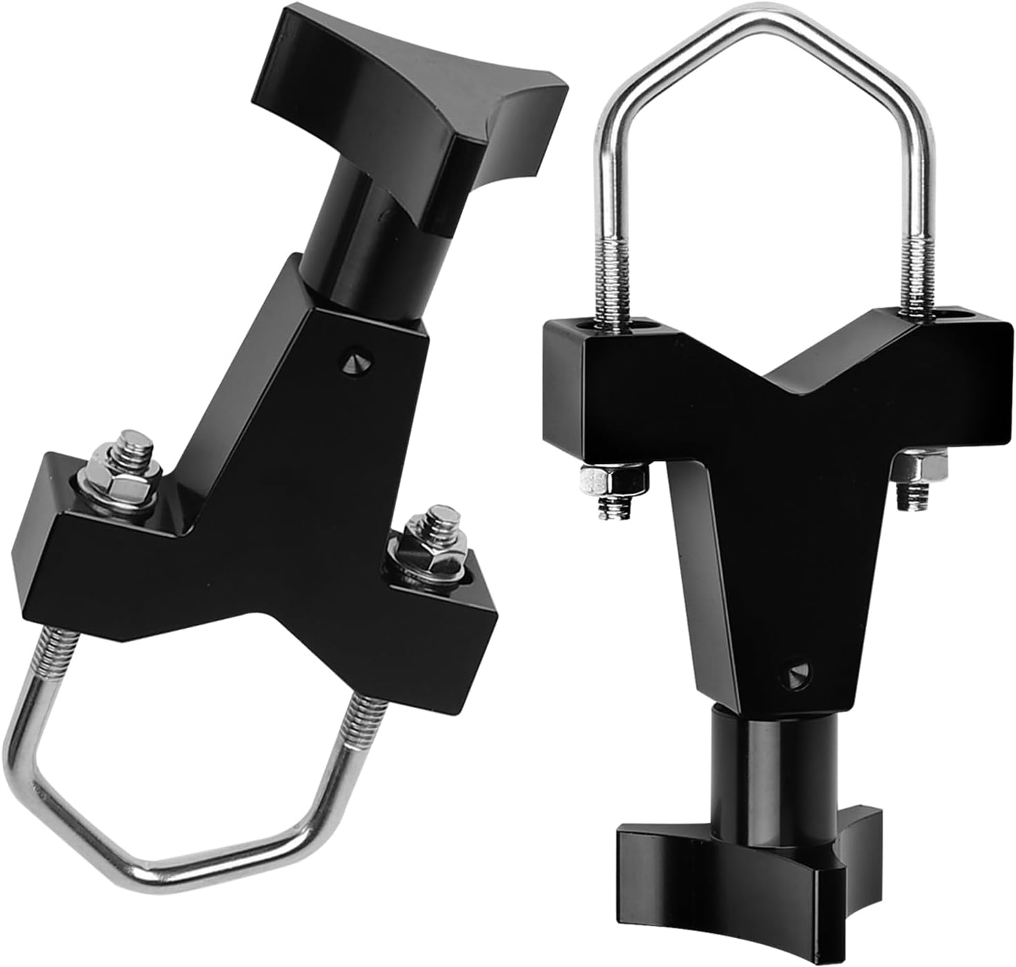 High Lift Jack Mount, KAVIUS Hi Lift Jack Tube Mount 1-2.5" Compatible with Jeep RZR Offroad Polaris Universal Vehicle Truck Adjustable High Lift Jack Mounting Black