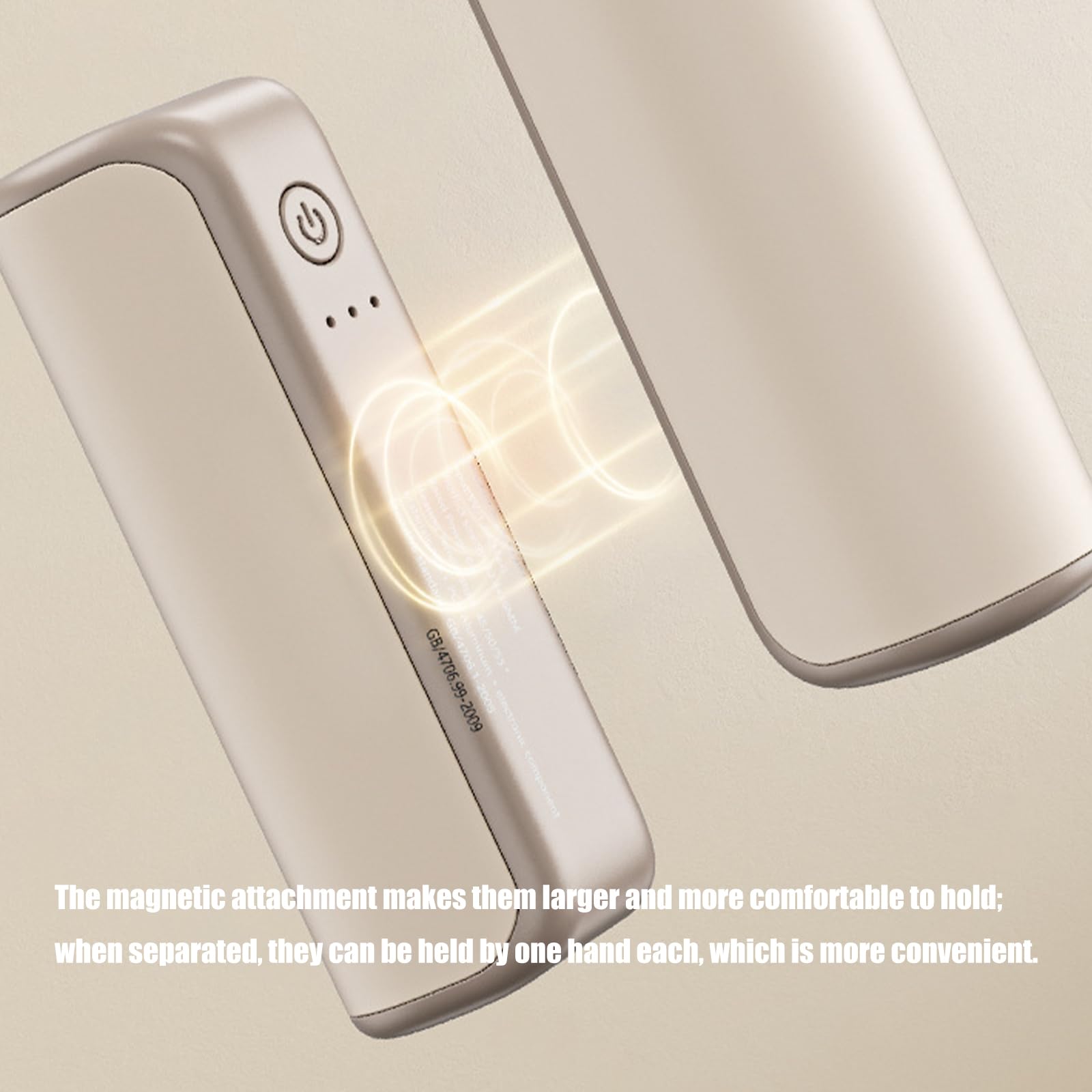 Chauffe-mains électrique double face avec fixation réglable et rechargeable