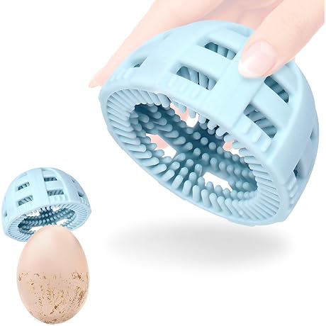 Silicone Egg Brush Cleaner, 2 Pack Perfectly Good Egg Cleaner