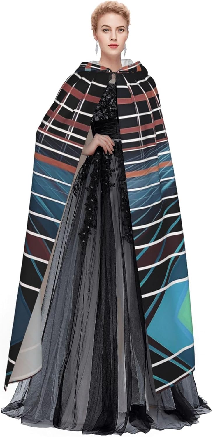 Quantum wave photoplethysmography Unique Darkness Poncho Shawl - Customizable Wearable Blanket for Women, Perfect Halloween Costume Accessory, Knight, Akatsuki, and More