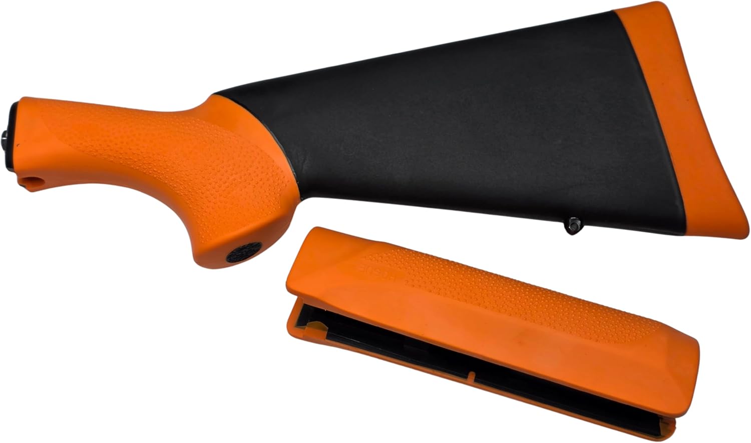Hogue Remington 870 12 Gauge OverMolded Rubber Shotgun Stock and Forend, Less Lethal Orange - 08742