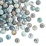 perline turchese 【 Turchese africano 】 -Come una giada tradizionale che è stata amata e usata dalle persone per più di 5000 anni, Il turchese ha una tessitura fine, durezza moderata, e colore splendido. È la pietra dei nati di dicembre, rappresenta buona fortuna e felicità.