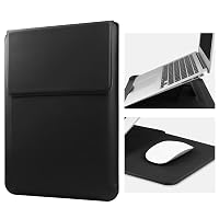 HoYiXi 14'' Laptop Custodia con Stand Sleeve Case in Pelle Compatibile con MacBook