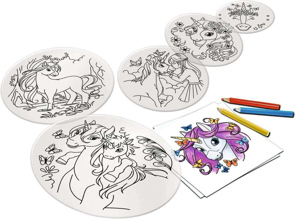 Ravensburger Xoomy Erweiterungsset Unicorn 18134 - Zauberhafte Einhörner zeichnen lernen, Kreatives Zeichnen und Malen für Kinder ab 7 Jahren