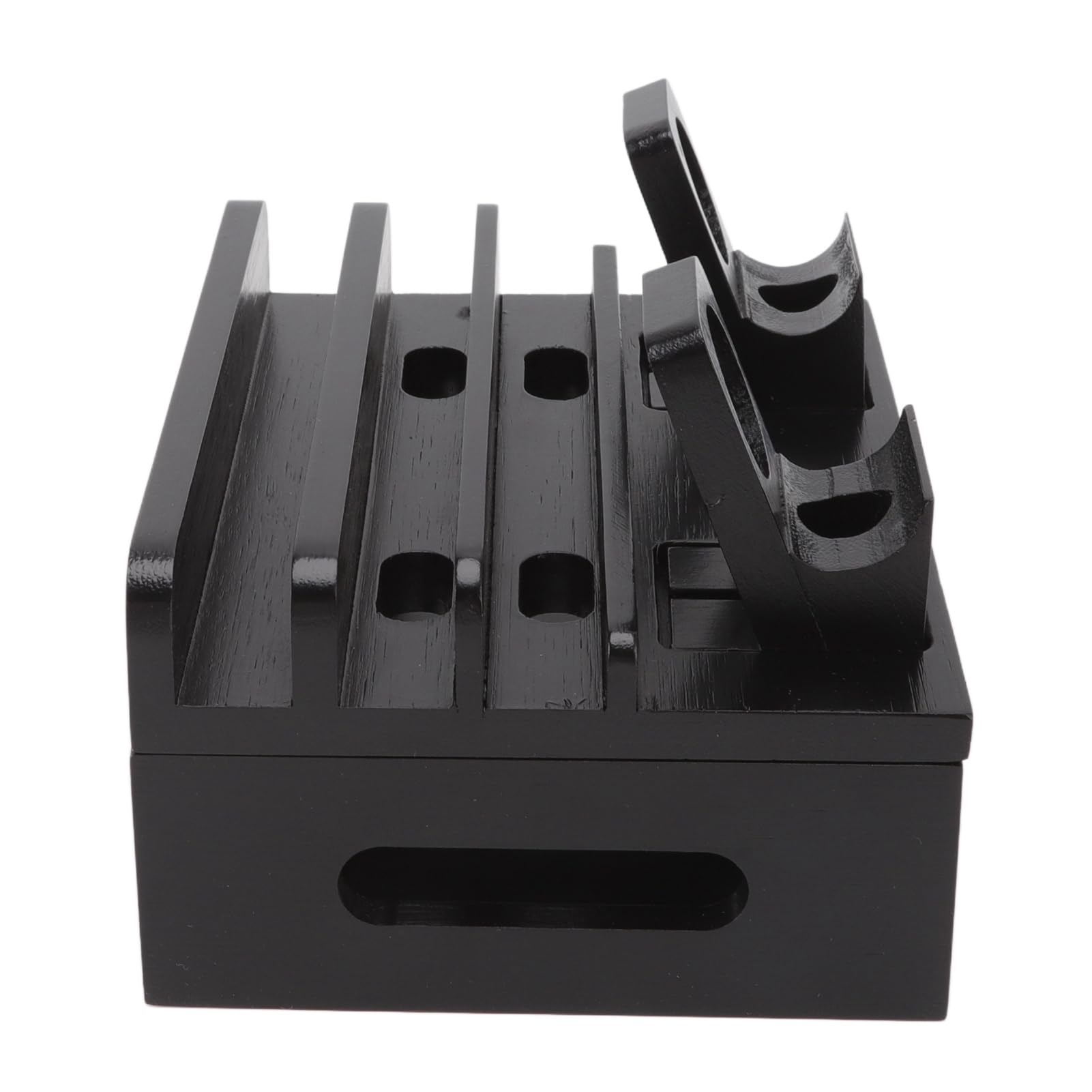 Caricatore da Tavolo in Bambù Naturale 5 Porte Organizer (BLACK)
