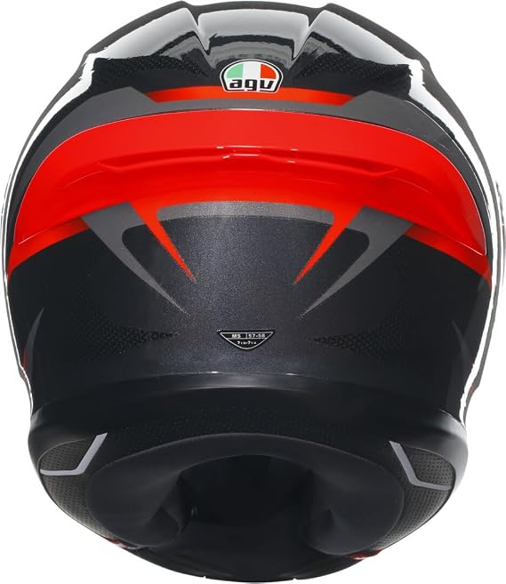 AGV K6 S Motosiklet Kaskı Kapalı Kask Slashcut Black Grey Red S
