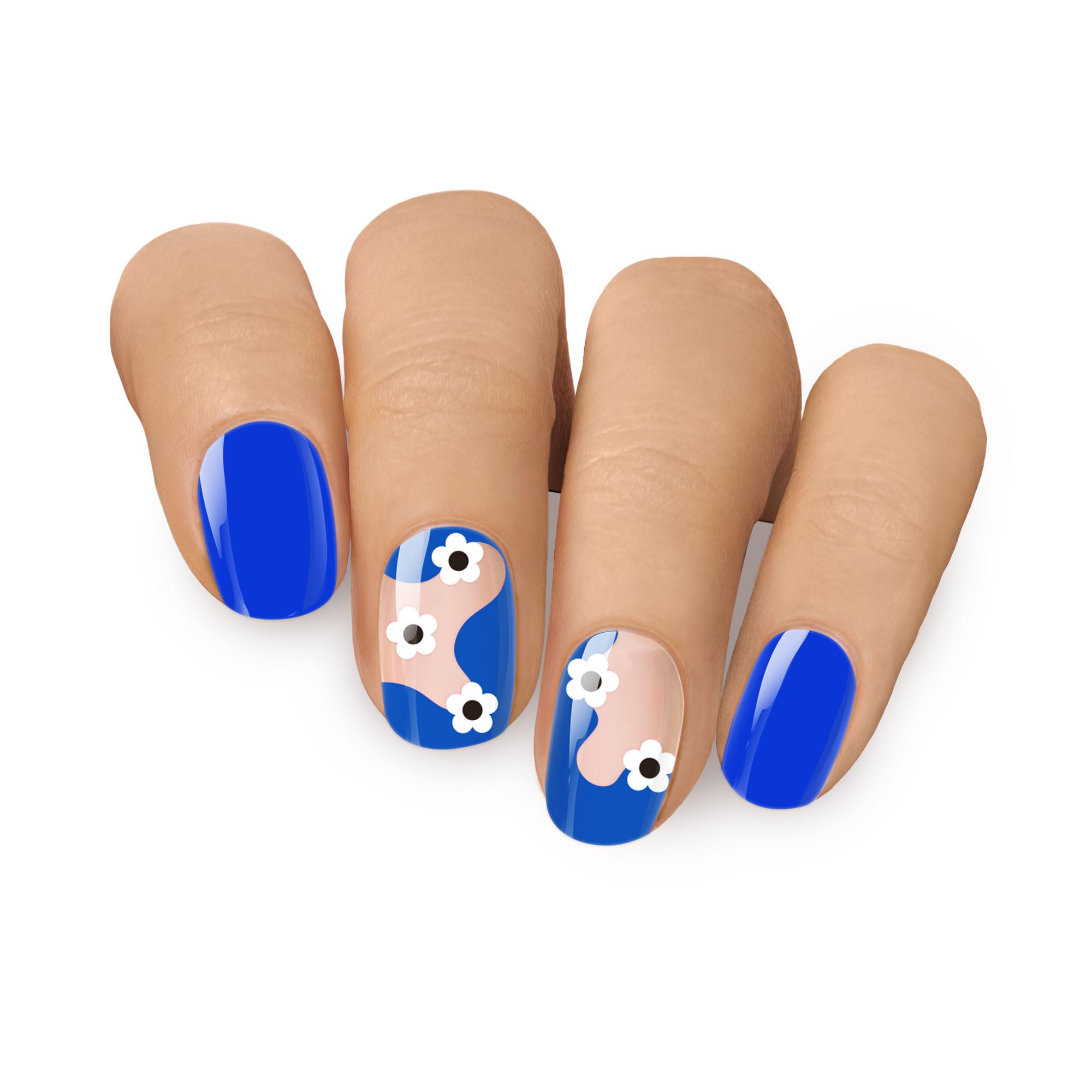 MOYOU LONDON Semi Cured Gel Nail Strips, 20 Pcs. Waterproof Gel Nail Wraps, Cures in Sunlight or UV/LED Lamp - Image 2