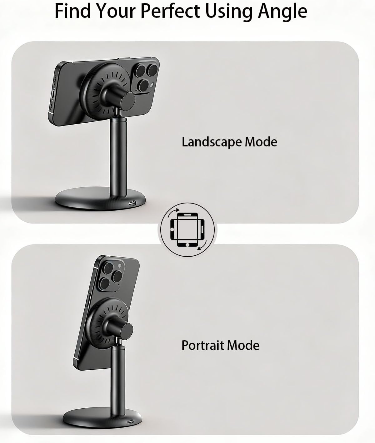 Magnetic Wireless Charger for iPhone, Fast Mag-Safe Charger Stand, Magnet Charger for iPhone 17/16/15/14/13 Series(No Adapter)