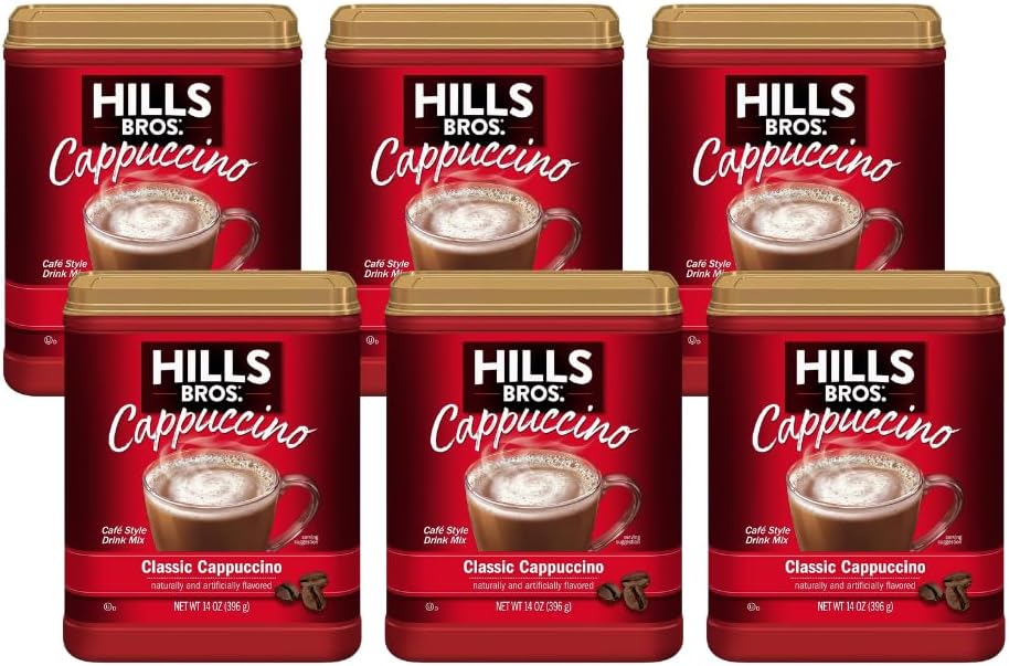 Amazon.com : Hills Bros Classic Cappuccino, (Pack of 6) : Grocery ...