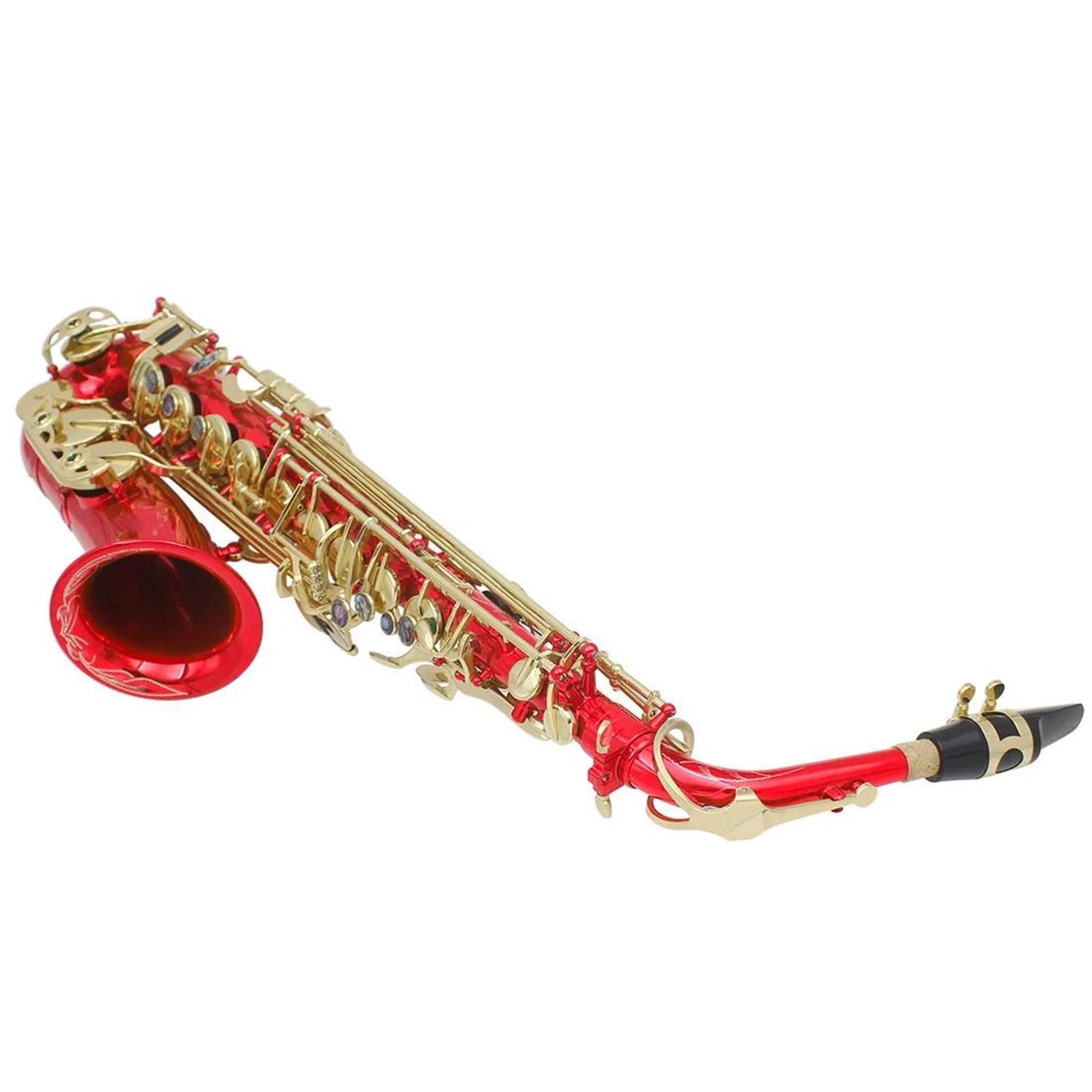 Zestaw saksofonu altowego Eb Instrumenty dęte drewniane W zestawie Futerał do przenoszenia Szczotka do czyszczenia ustnika Akcesoria Saksofon