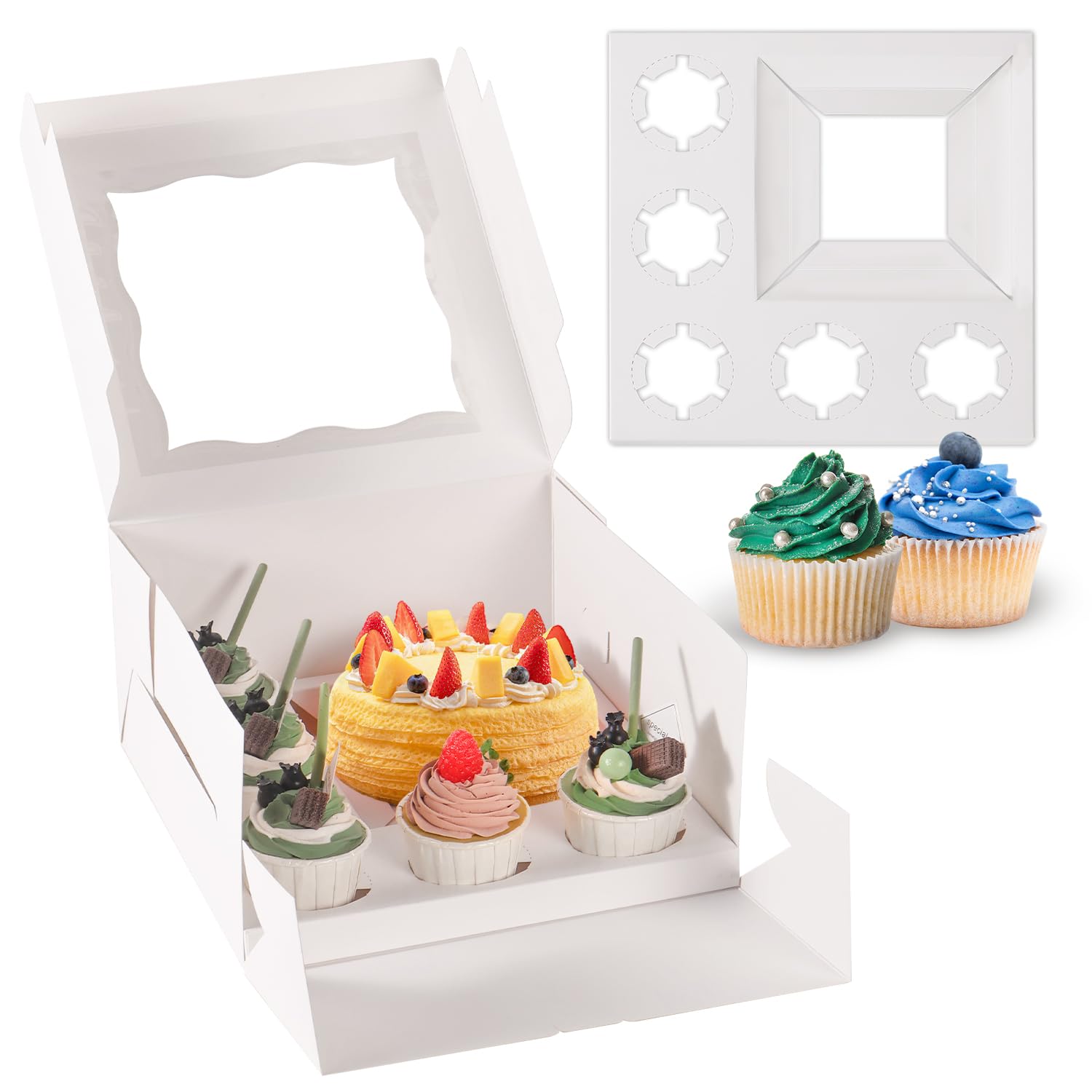 Valentine's Day Cake Boxes - Clear Window -1 Valentine's Day Cake Boxes - Clear Window -1