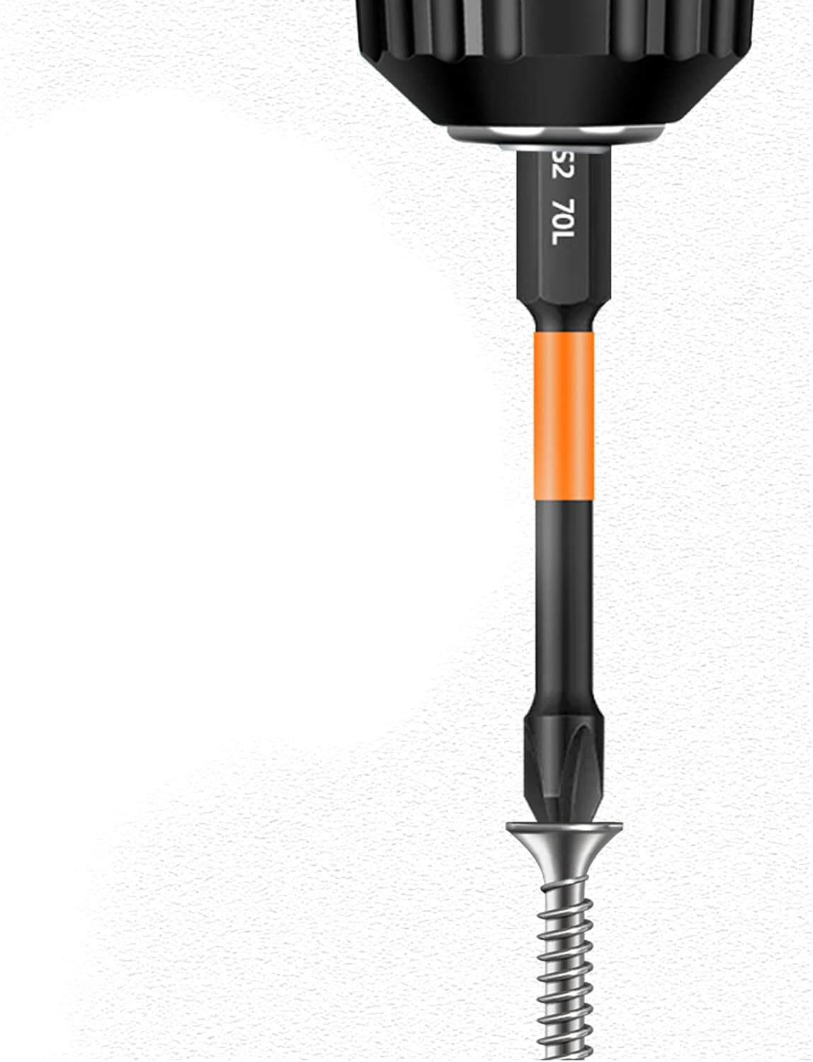 PURPLELILY 6PCS Alloy Strong Screwdriver Set Extended Anti-Slip Electric Screw Driver Head for Hand Electric Drill Strong Screwdriver Cross Hardness Hand Electric Drill Screw Electric