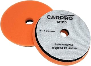 Orange Polishing Pad - Car Polishing Pads for Buffing, Cutting, & Polishing, Foam Polishing Pad for Paint Correction - Hook and Loop Car Buffer Pads w/Tapered Edge - 5" (1 Pad)