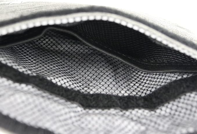 Bolsa resistente a olores con divisor de malla 7x6 gris miniatura 5