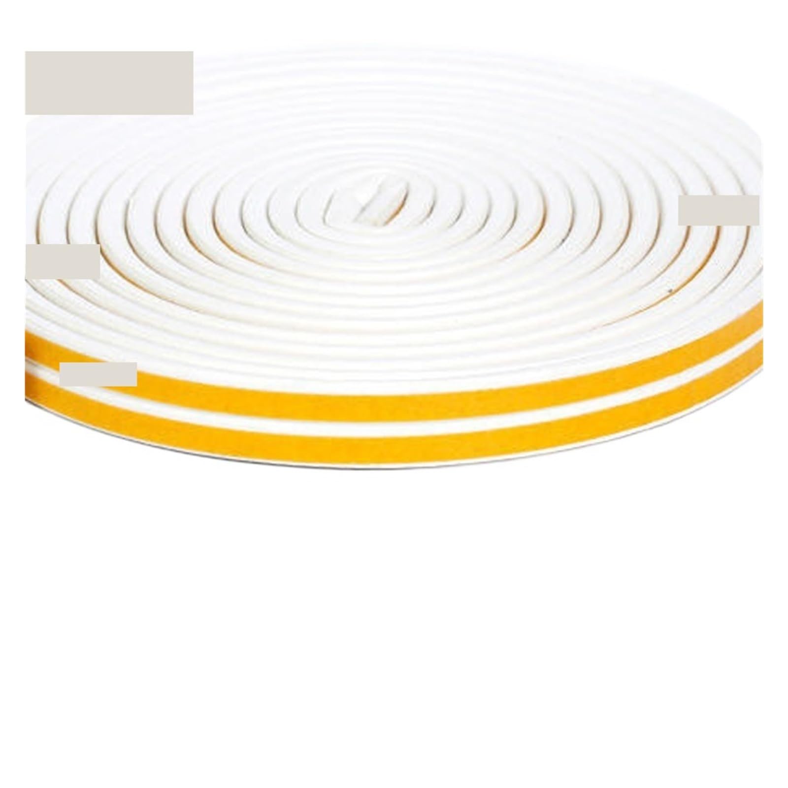 XUAWESD Door Insulation Seal Strip Tape Self-Adhesive Acoustic Rubber Foam Weatherstrip Window Sound Draft Stopper Weather Strip(White,5M_P)