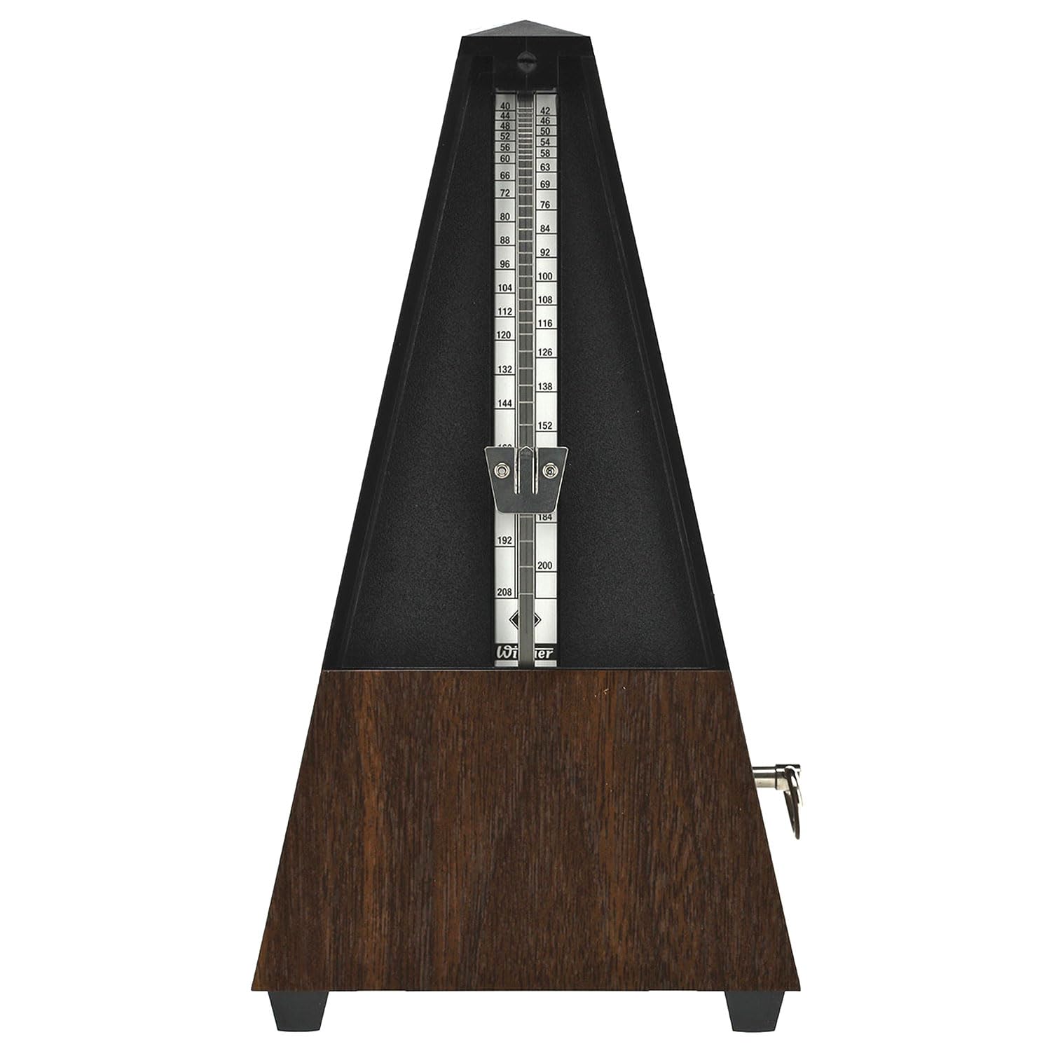 Wittner Métronome mécanique en noyer 804 K avec chiffon microfibre Keepdrum
