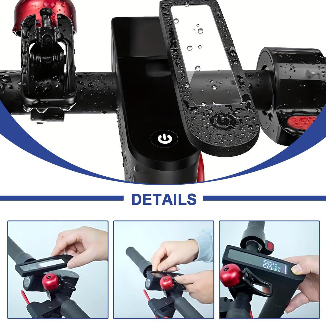 2 Piezas Cubierta de Lluvia para Tablero de Scooter, Cubierta de Pantalla de Tablero de Scooter, Accesorios Patinete para Xiaomi, para Xiaomi M365, 1S, Essential, Pro, Pro 2 Patinete