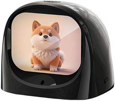 Car Dashboard Robot, AI Interactive Emotional Companion Robot, Magnetic Mount Auto Decor, Educational Entertainment Travel Partner for Kids Family Road Trips Black