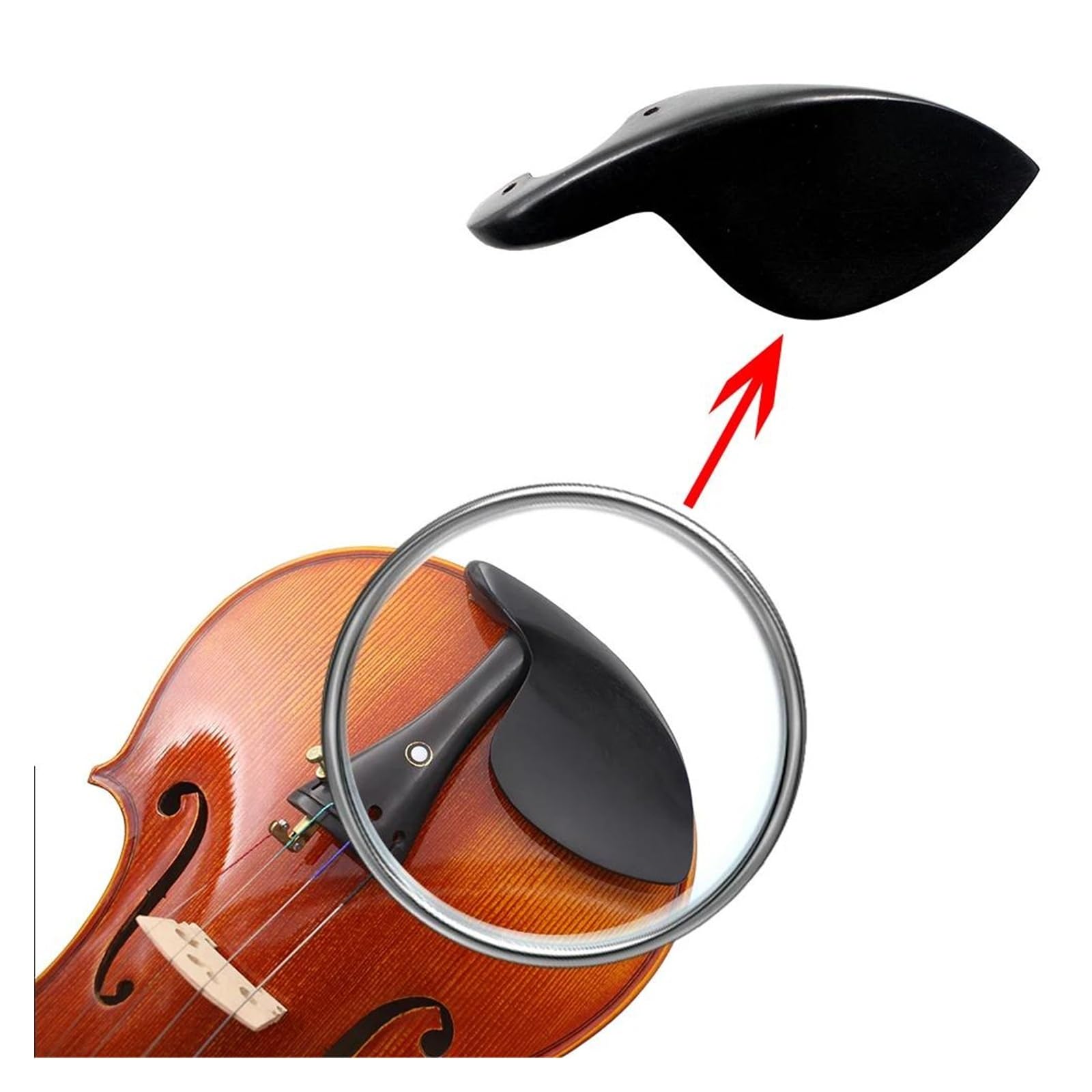 Accessori per violino Accessori per violino set da 15 pezzi tra cui cordiera cordiera mentoniera e viti