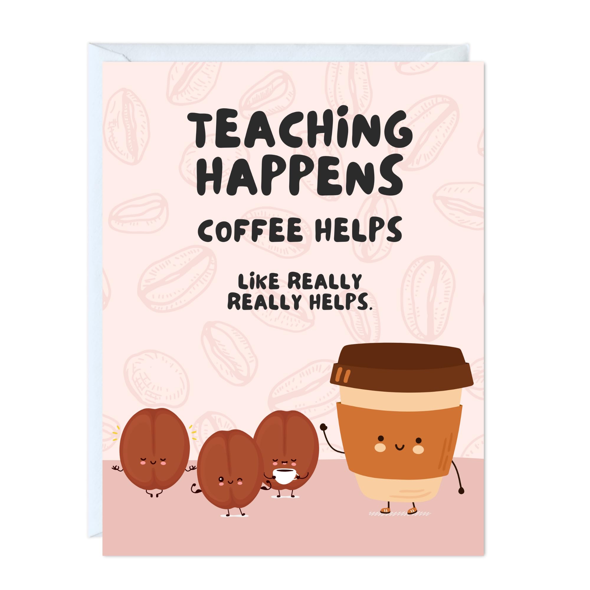 ALY LOU Funny Teacher Appreciation Card – Sarcastic Thank You Greeting Card End of Year, Teacher Gift, Retirement, Coworker, Mentor, Principal | Blank