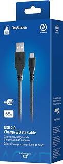 PowerA Officially Licensed 6.5ft USB Charging Cable for PS4 DualShock 4 Controller - Gold Plated, Ferrite Coil