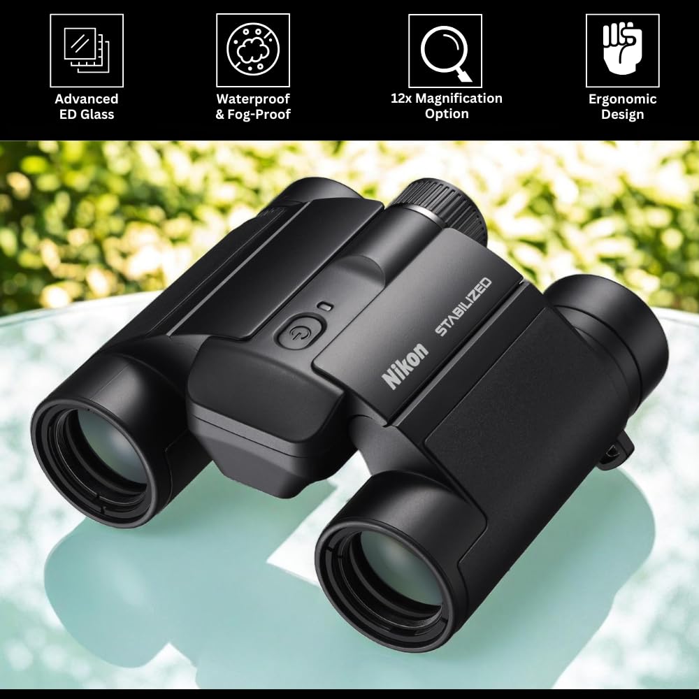Amazon.com : Nikon 10x25 S Stabilized Binoculars with Harness