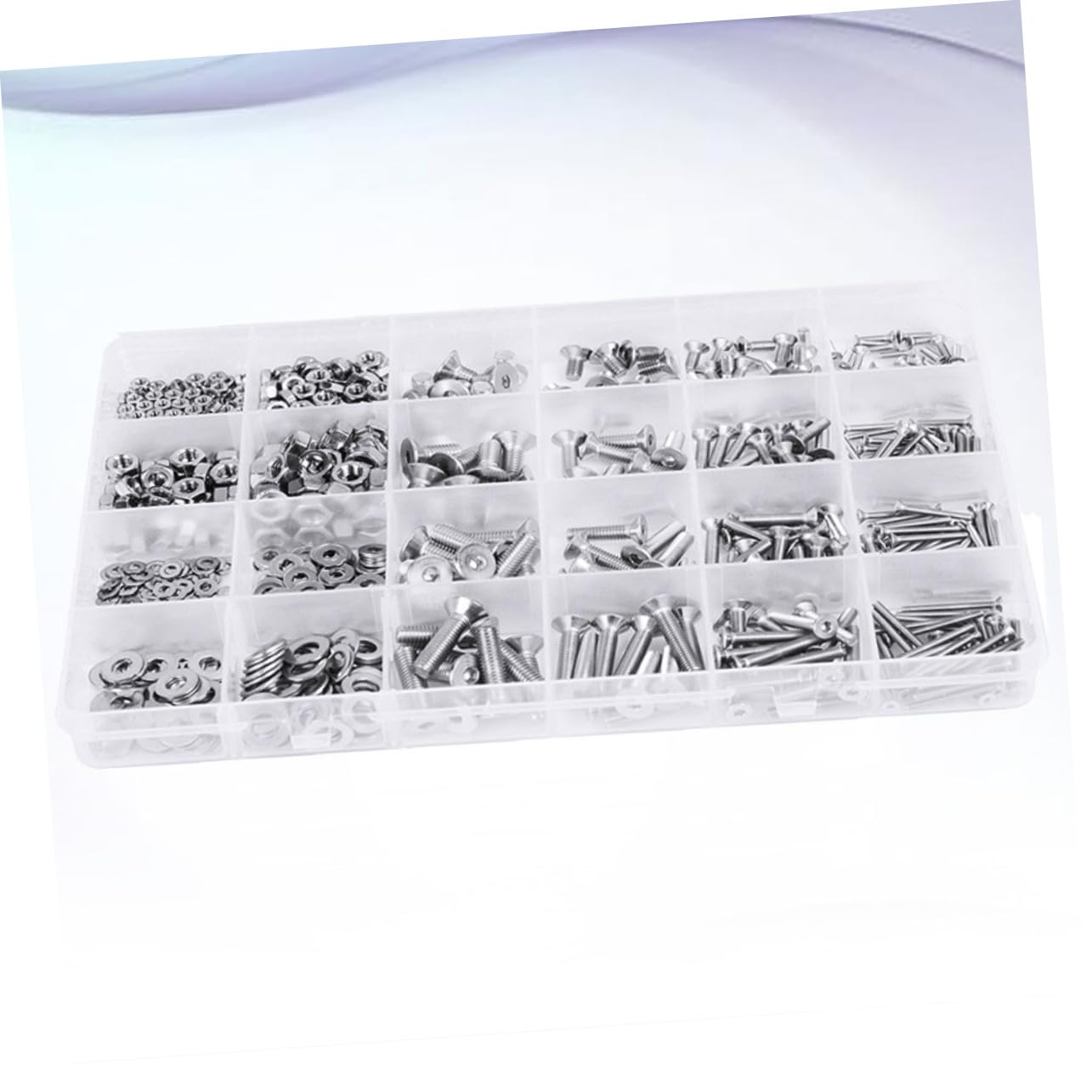 880pcs Metal Screws Bolts Kit Organizing Case Resistant Assorted Fasteners for Home Automotive and Workshop Use for Electronics Machinery and Model Assembly