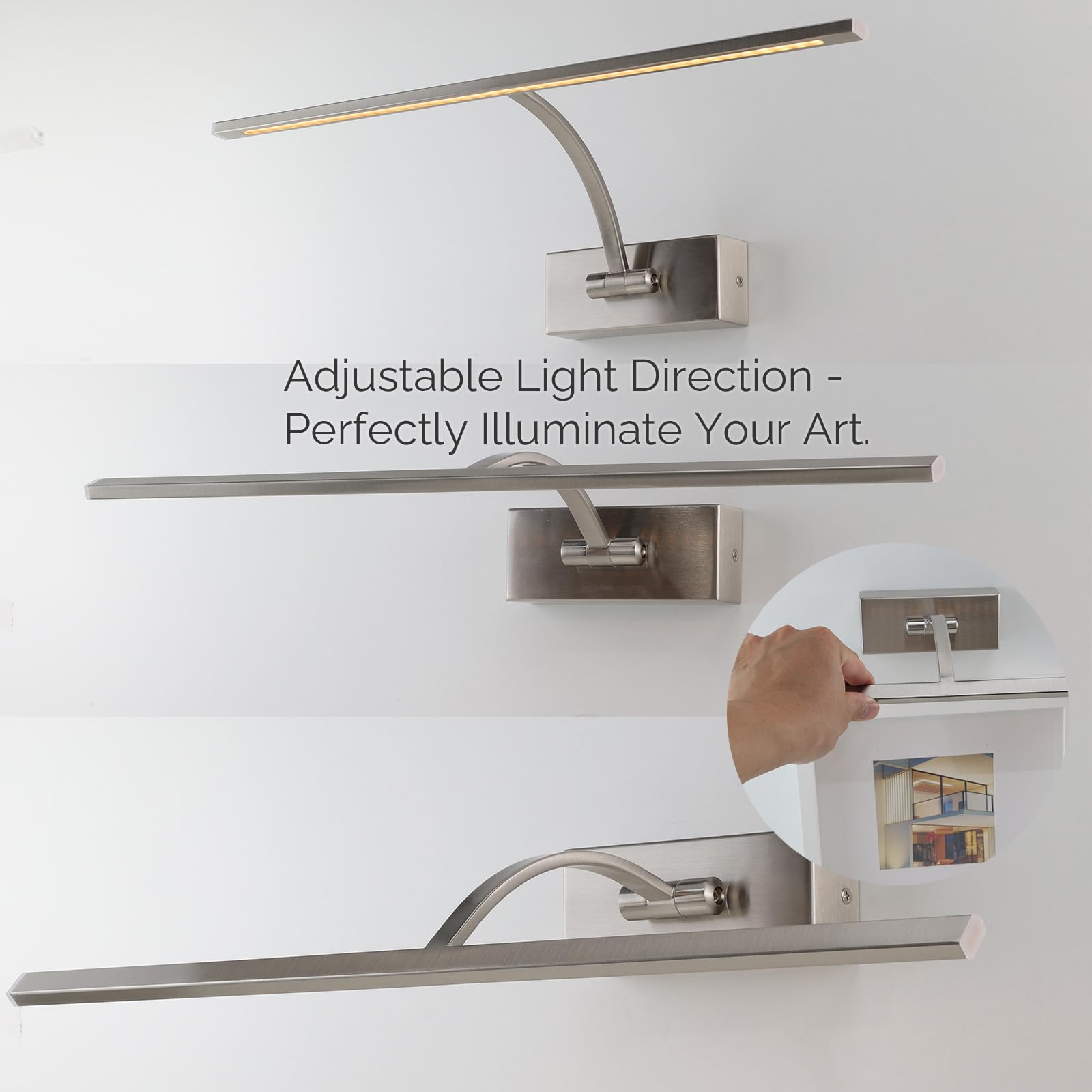 Alpinaluz LED-Wandleuchte für die Beleuchtung von Bildern