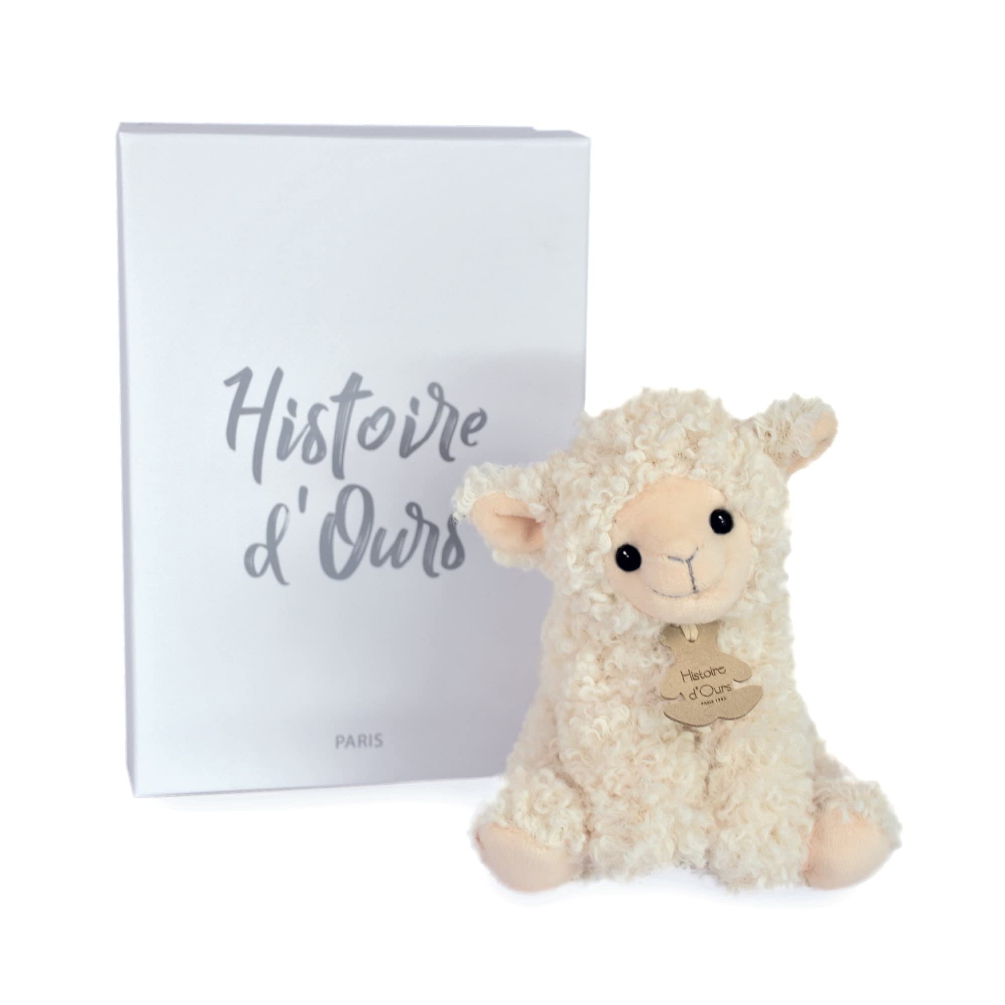 Histoire d'Ours HO3128 Soft Toy Lamb 20 cm Natural