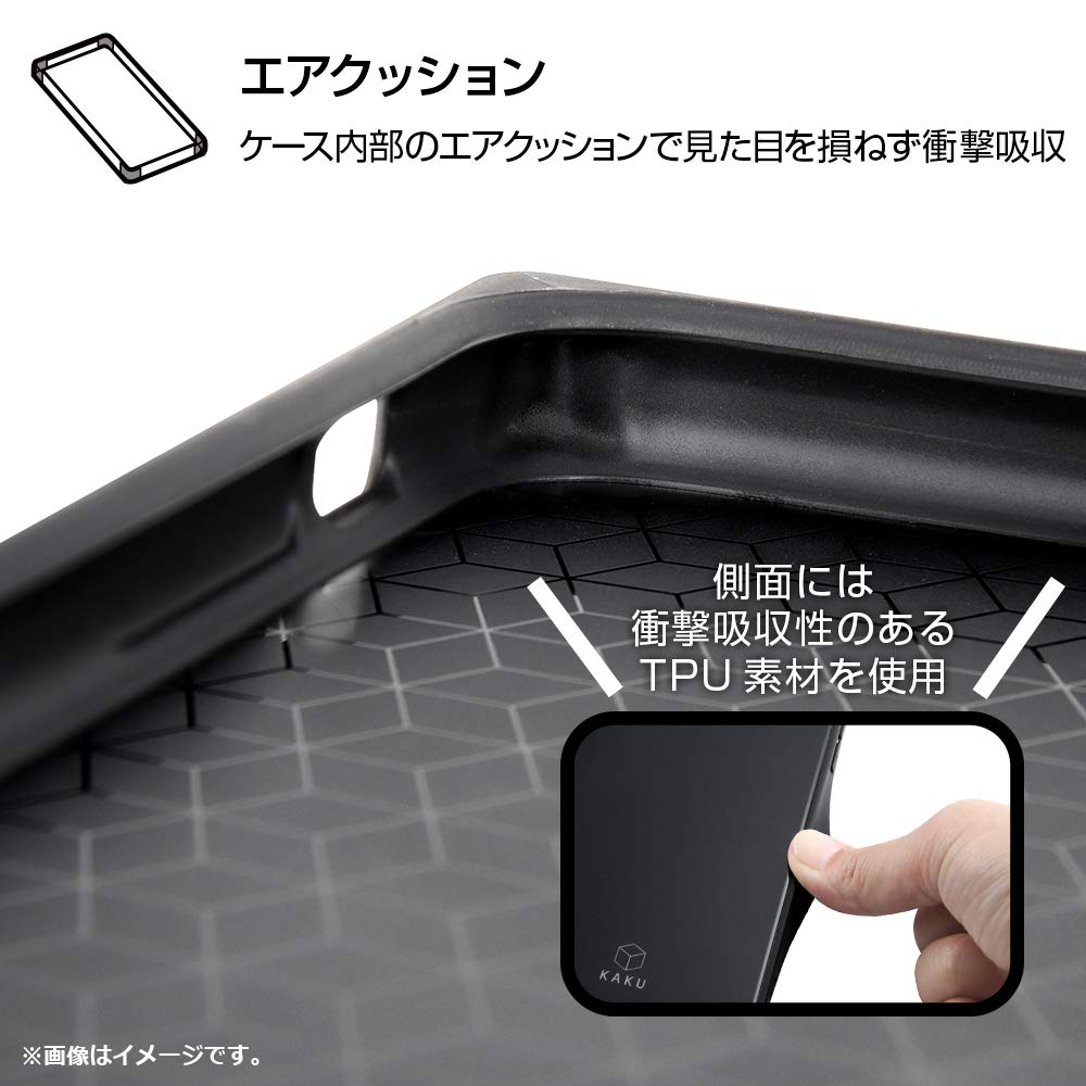 Inglem iPhone XS Max/Disney Characters/Shockproof Glass Case KAKU