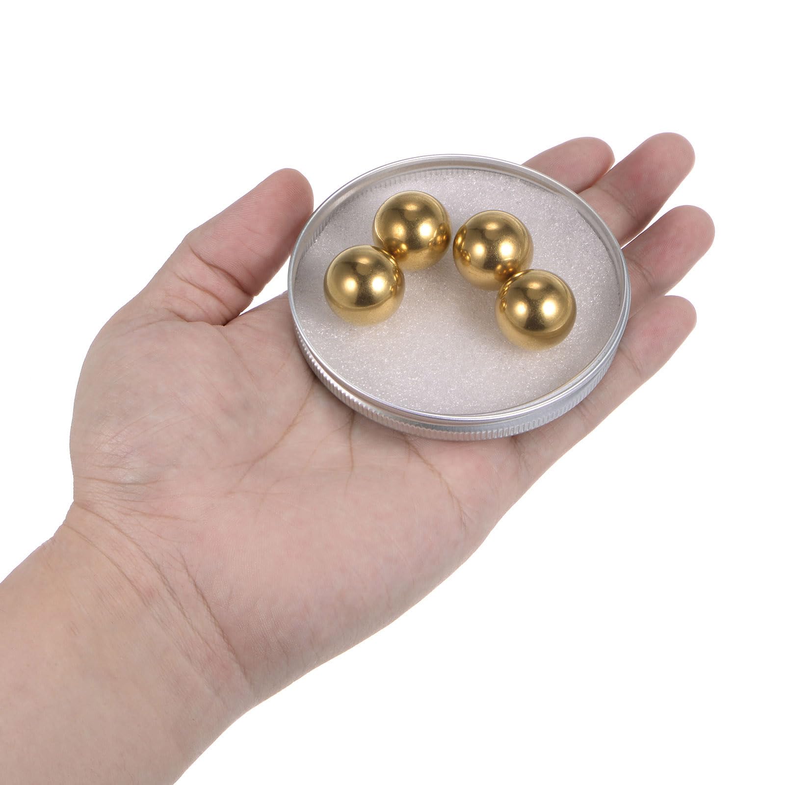 Produktbild von 10x Messingkugeln 12,7 Mm – H65 Präzisionskugeln Für Lager, Ventile, DIY & Schmuck