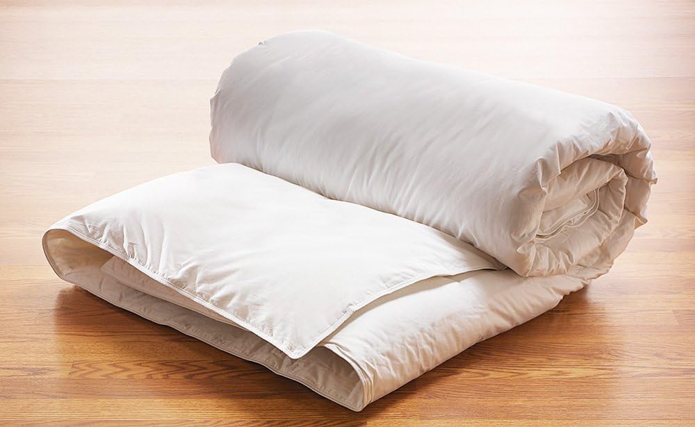 ORGANIC TEXTILES Organic Goose Down Alternative Comforter, Eco-Friendly, Non-Toxic White (King, Heavy Fill)