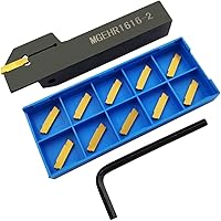 Vista 11 de Soporte de herramienta de ranurado para torno MGEHR1212-1.5 con 11 piezas MGMN150-G insertos de ranurado de carburo indexables
