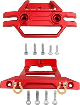 Aluminum Alloy Front Rear Bumper for 1/14 MJX Hyper Go 14209 14210 RC Car Metal Upgrade Parts red