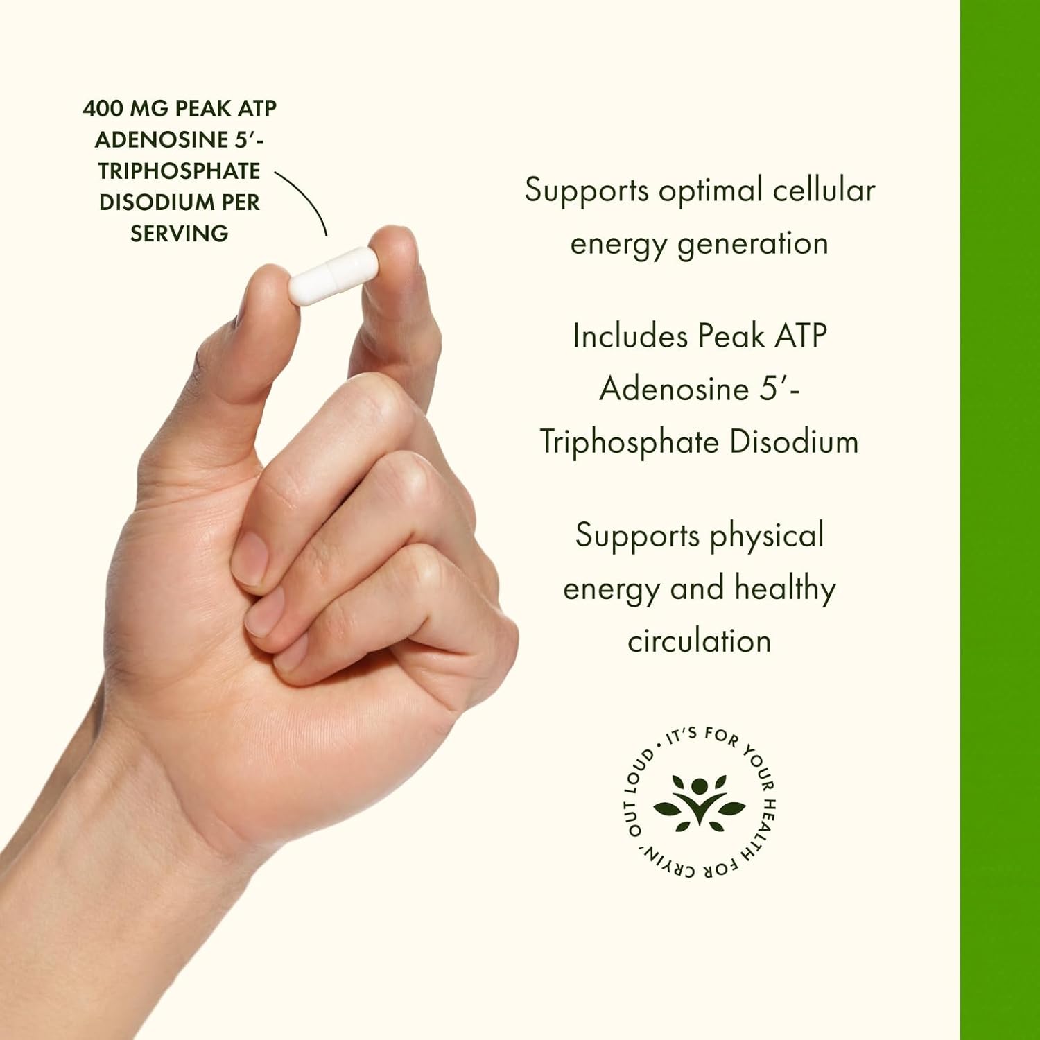 Swanson Maximum Strength Peak ATP-Natural Supplement Promoting Cellular Energy Support-Supports Physical Performance and Promotes Healthy Blood Flow Support-(30 Veggie Capsules, 400mg Each) 2 Pack - Image 4