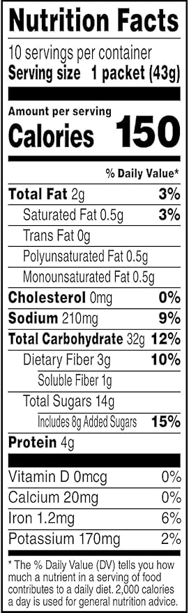 Avena Instantánea Quaker Raisin & Spice, 10 Sobres por Caja (Pack de 4) miniatura 2