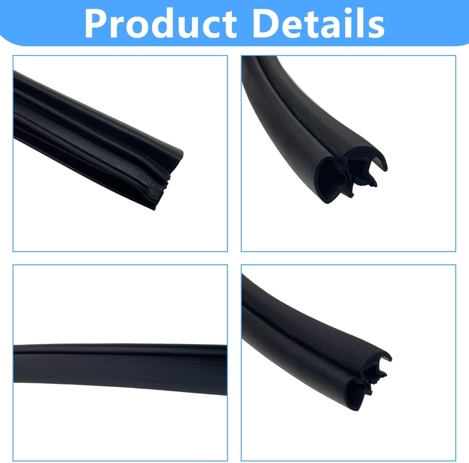 68226113AB Side Sliding Cargo Door Seal Weatherstrip Compatible with 2014-2024 Ram ProMaster 1500 2500 3500 - High or Low Roof Models