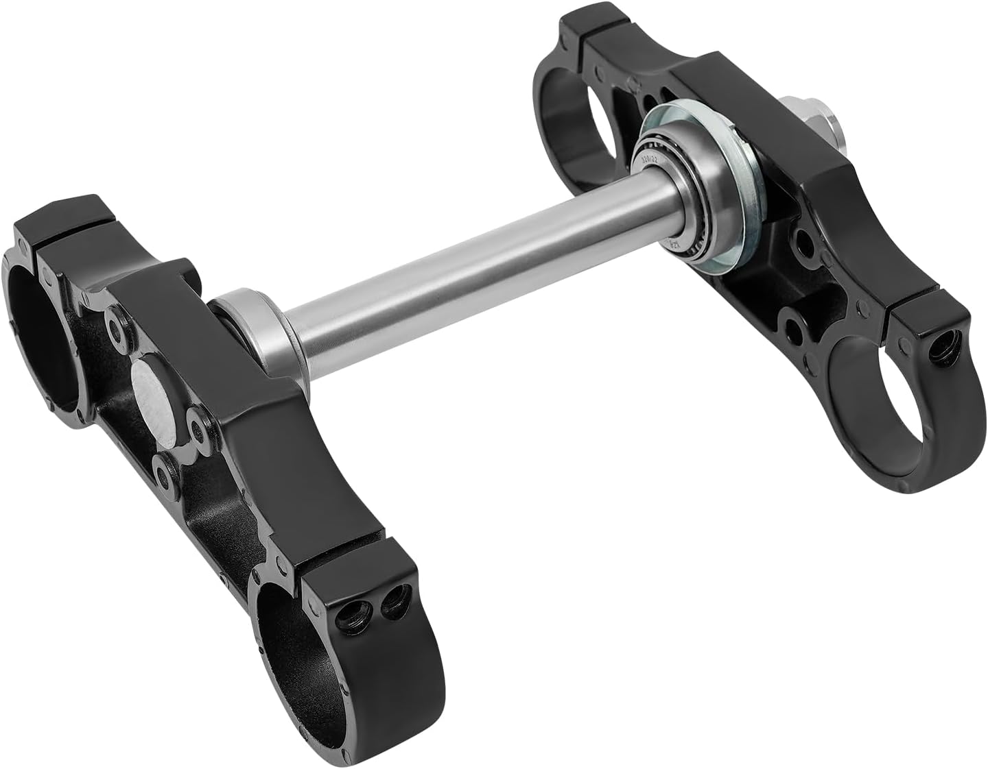 29" Pair Front Forks Set, 45/48mm Triple Tree Clamps, Front Fork Suspension Shock Absorber Handlebar Riser Set for Dirt Pit Pro Trail Bike 110cc 125cc Dirt Bike (Gold+Black 240mm)