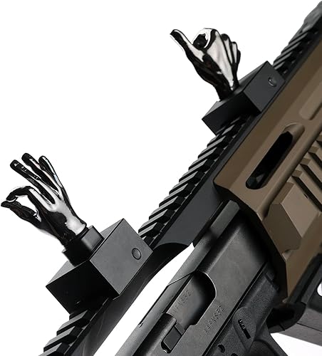 Stinger Novedoso juego de mira de hierro de metal para dedos, mira de mano PUBG, mira de hierro frontal y trasera fija de respaldo fijo, ajuste riel