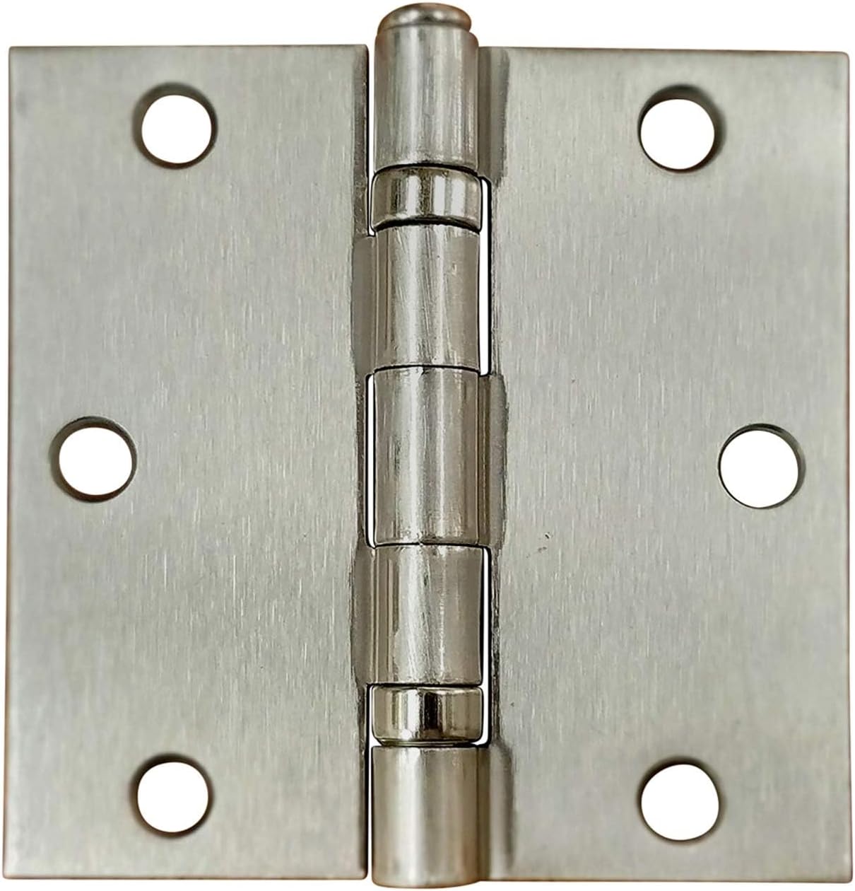 Hinge Outlet 3.5 Inch with Square Corners Ball Bearing Door Hinges, Heavy-Duty Steel, Removable Pin (Oil Rubbed Bronze, 6 Pack)