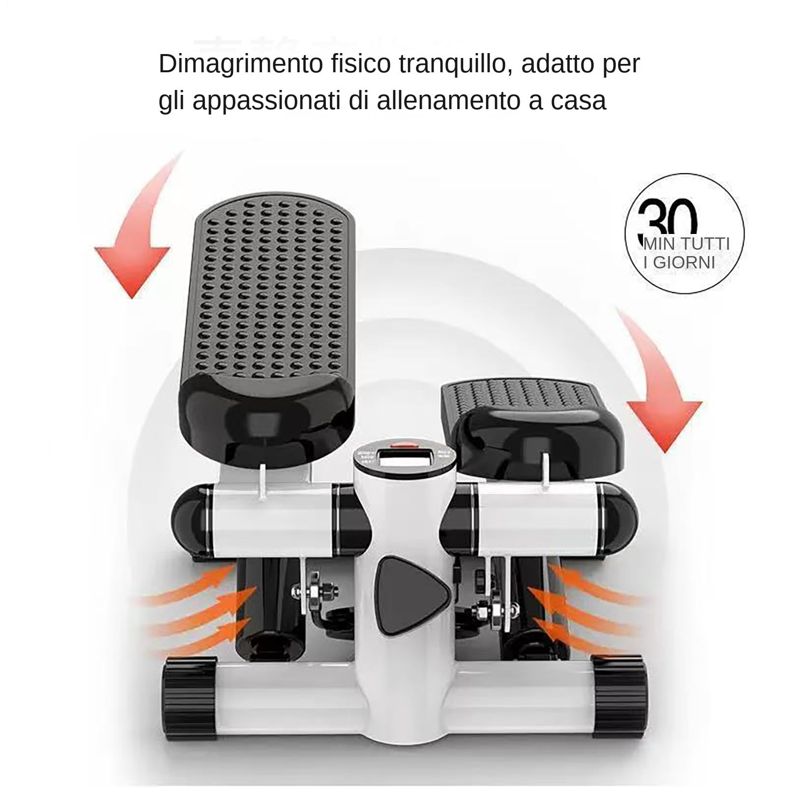 Stepper per Esercizio a Casa con Display LCD Regolabile Portatile | Stepper Portatile per Scale per Lavoro Palestra Sport Uffici Appartamento Allenamento Indoo