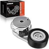 A-Premium Belt Tensioner Assembly w/ Pulley for Dodge Ram Chrysler Jeep - Replaces 4861660AA, V-Ribbed 70mm OD
