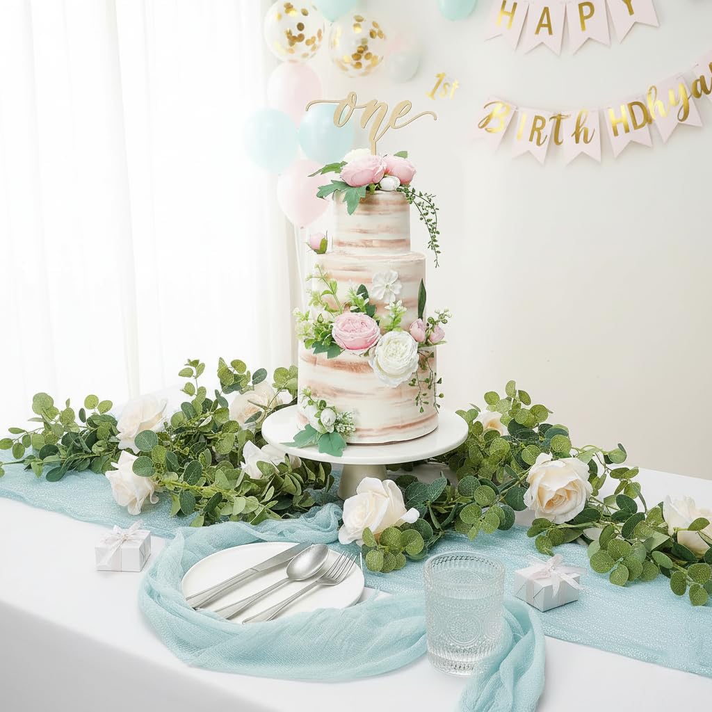 Rustic Wood 1st Birthday Cake Topper - Smash Cake Topper - 1st Birthday Decor
