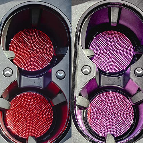 liquidation+pallet 1pc Bling Car Cup Holder Coasters amazon+overstock clearance+items 2.75 inch Anti-Slip Soft Rubber Crystal Rhinestone Auto Cup Insert Pad today's+lightning+deals - Image 2