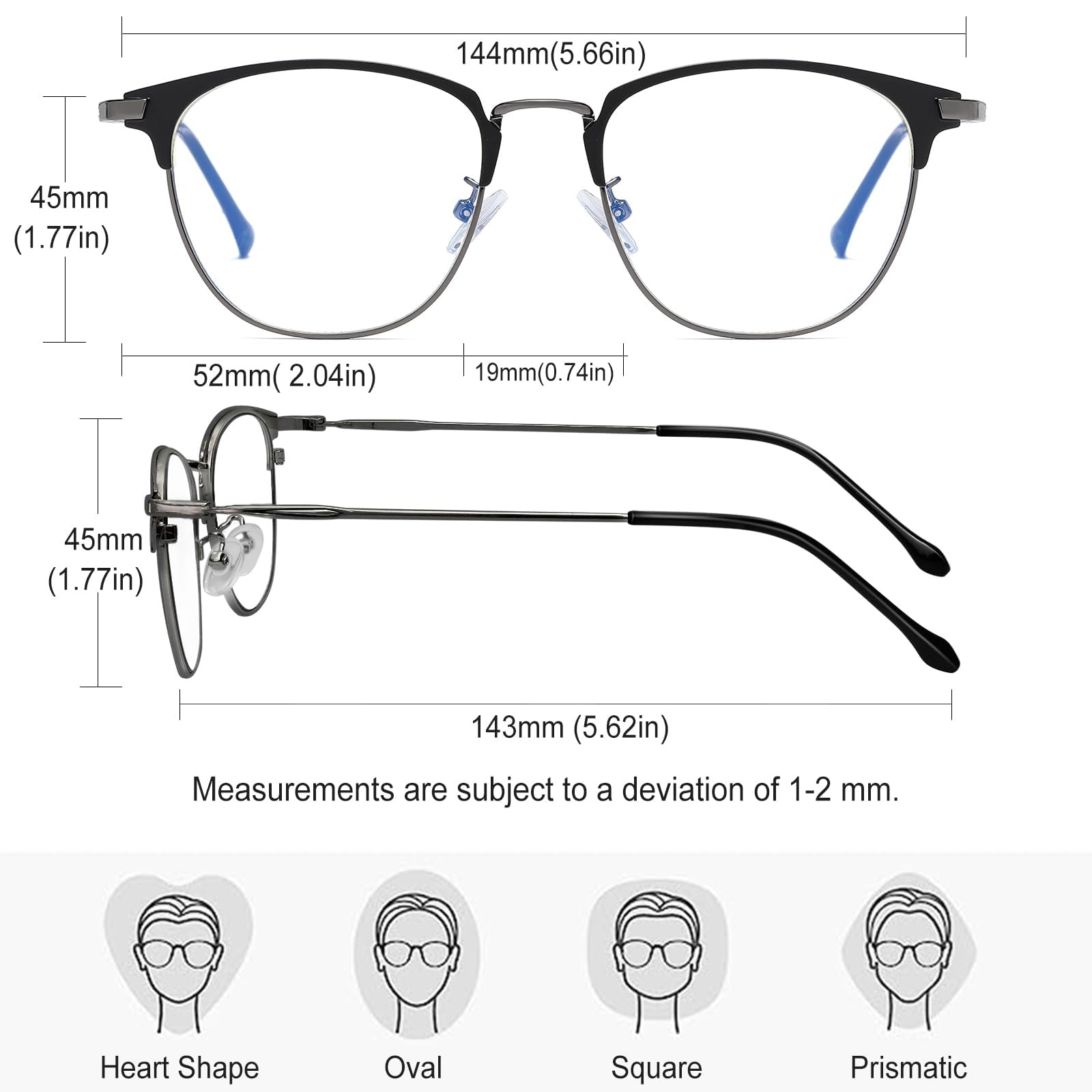 KANASTAL Okulary Blokujące Niebieskie Światła Męskie, Okulary Komputerowe Gamingowe Antyodblaskowe Kobiet Blue Light Blocking Glasses